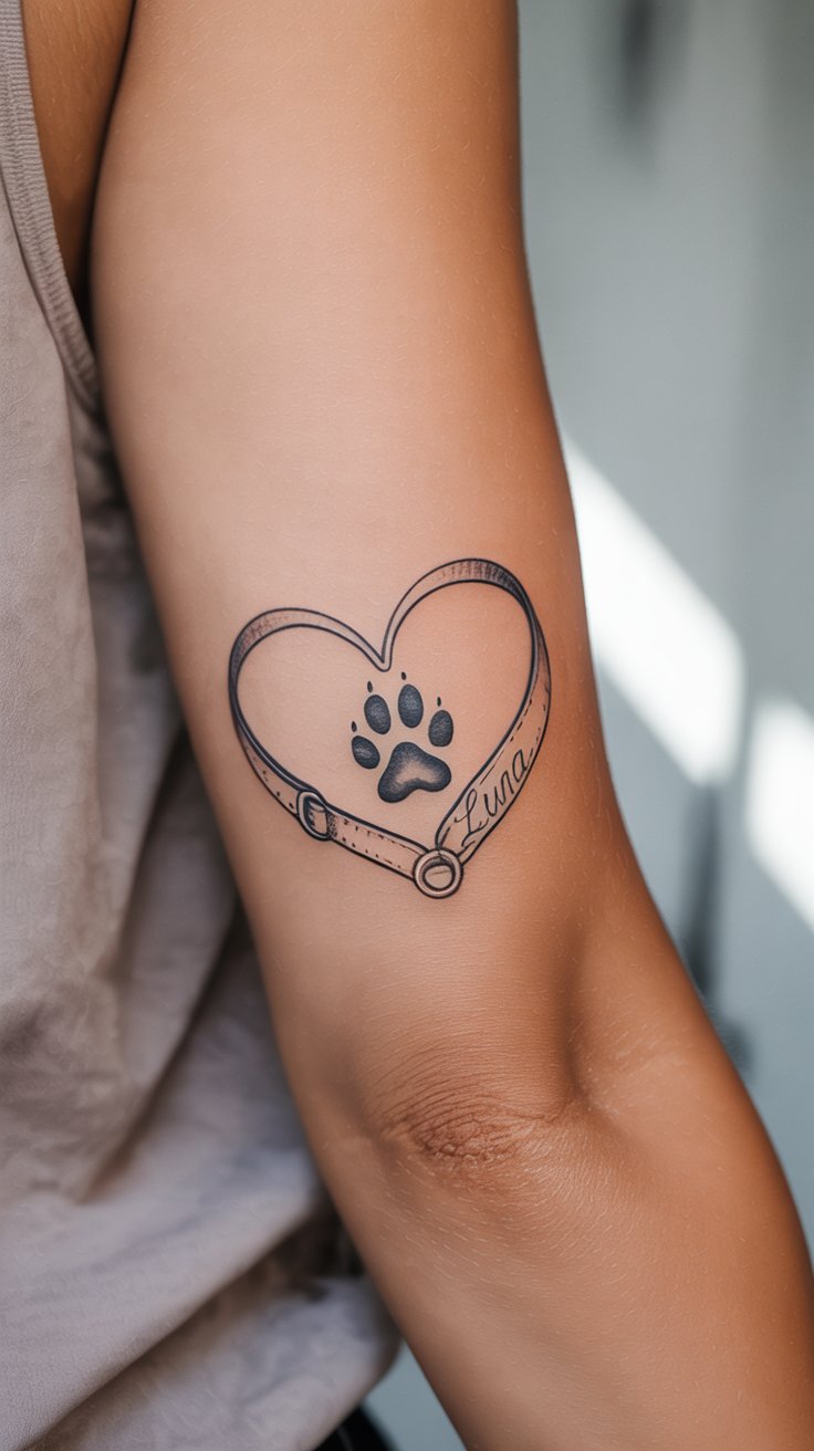 Dog Memorial Tattoo