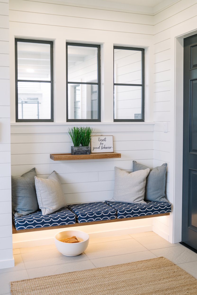 Inviting Entryway Dog Nook