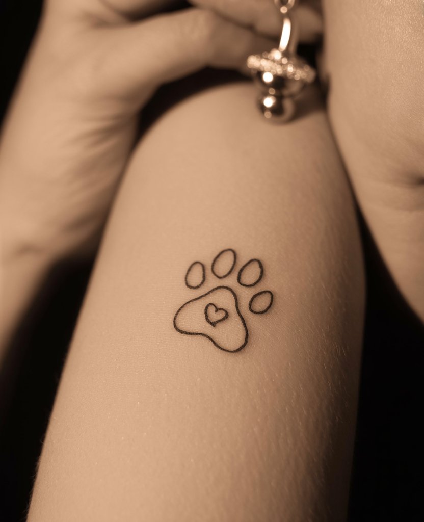 Paw Print Tattoo