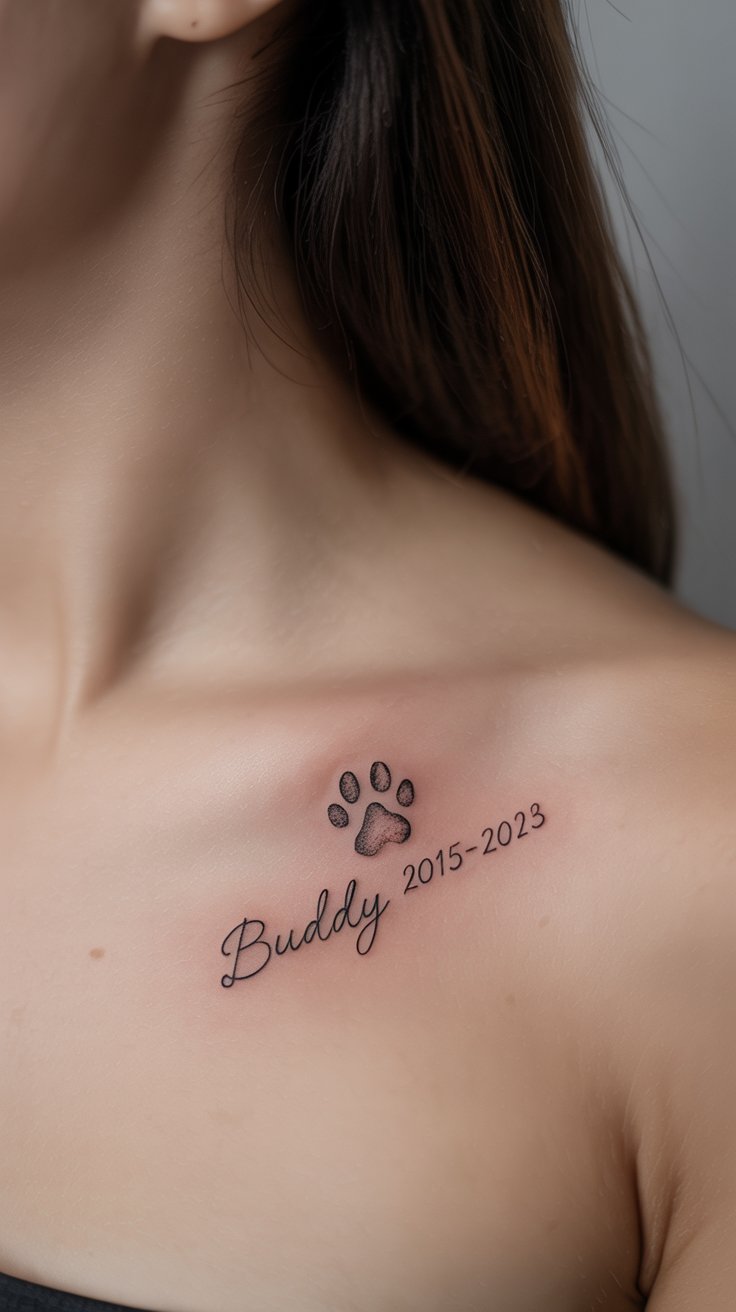Dog tattoo idea