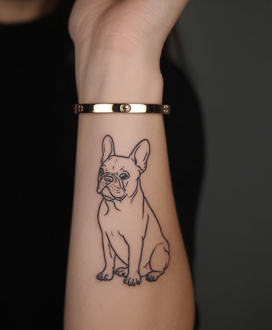 French Bulldog Tattoo