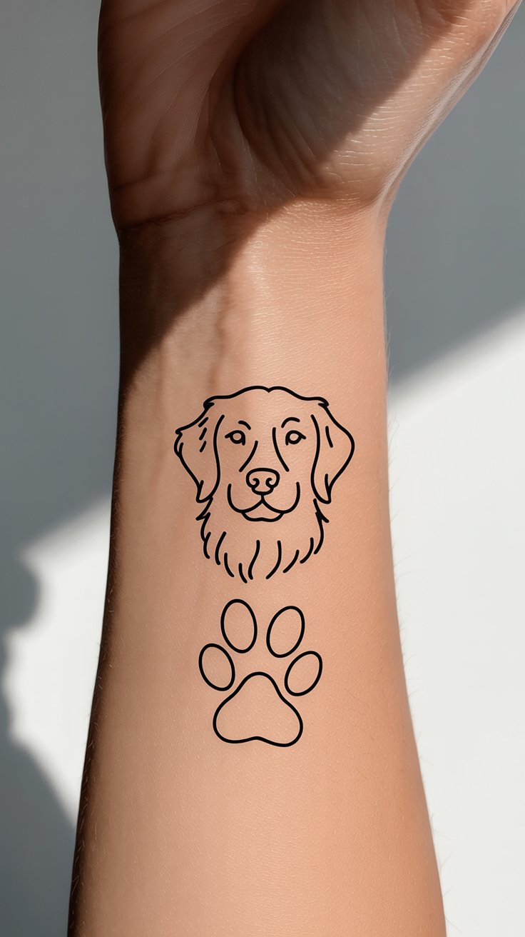 Golden Retriever Tattoo Ideas