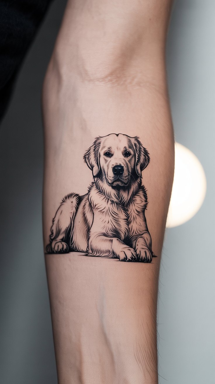 Golden Retriever Tattoo