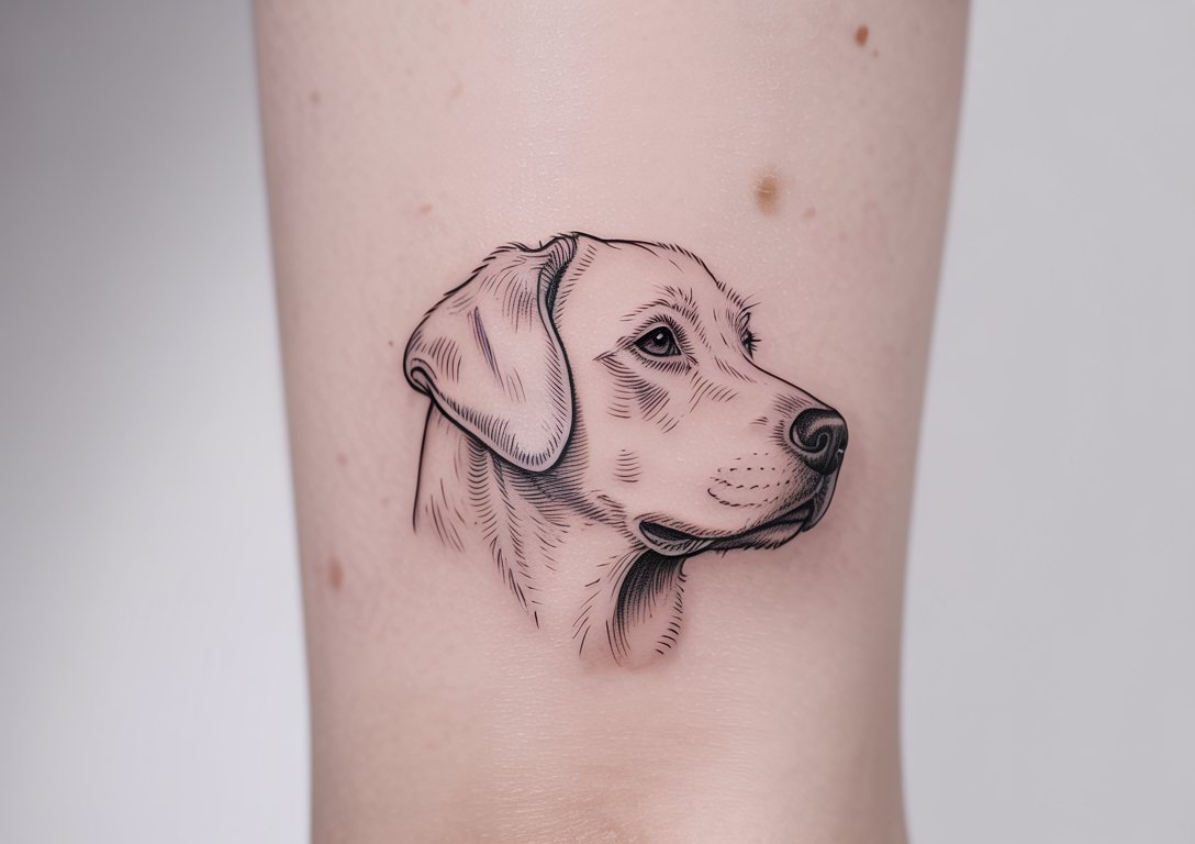 Labrador Tattoo Design